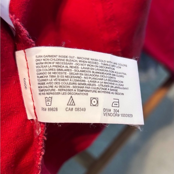 Code Bleu crimson red XL denim jacket. EC - Picture 5 of 10